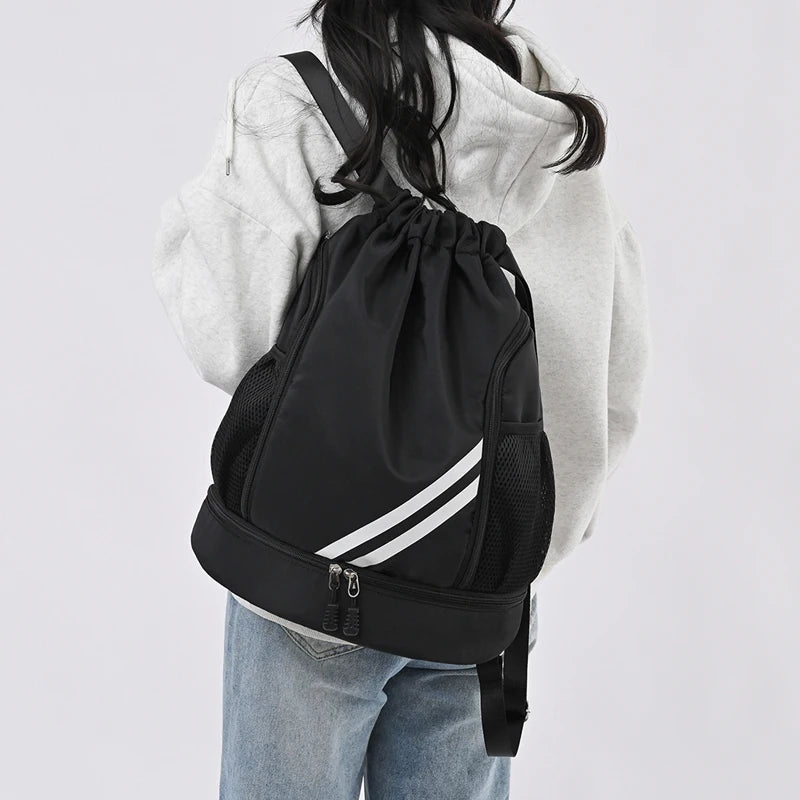 Fitness Gym Bag Backpack Women Men Basketball Backpack Outdoor Soccer Football Storage Bags Training Drawstring Sports Knapsack