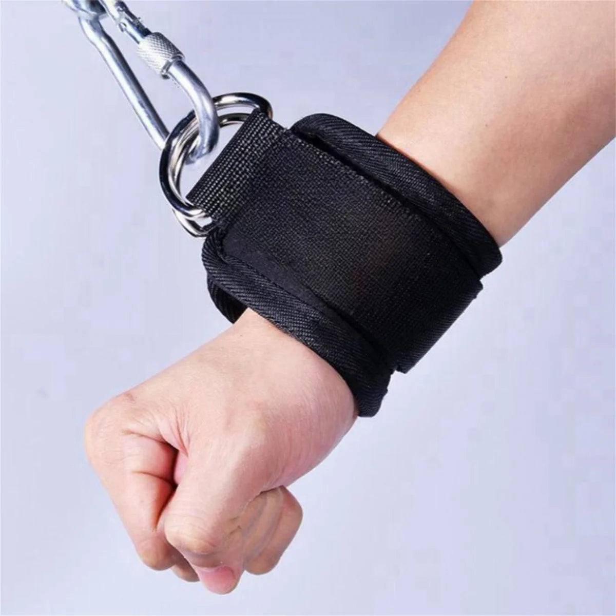 The triangular muscle arm strength training equipment for the gantry frame wrist strap, with the accessory of the pulling rope.